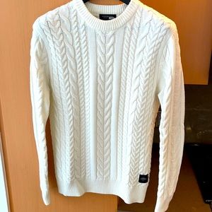 Scotch and Soda ivory cable knit sweater size M